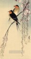 swallows with cherry blossom Ohara Koson birds